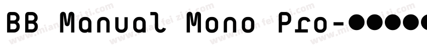 BB Manual Mono Pro字体转换